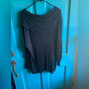 GUC Kim Rogers black drop shoulder sweater 1x